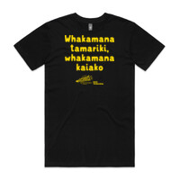 ECE Voice whakamana kaiako text T-shirt (Mens)