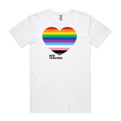 Progress Pride (mens white) Thumbnail