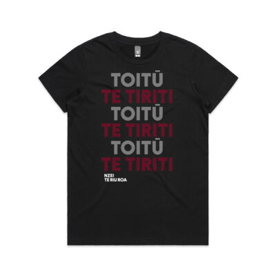 Toitū Te Tiriti (black womans) Thumbnail