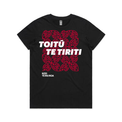 Toitū Te Tiriti (black womans) Thumbnail